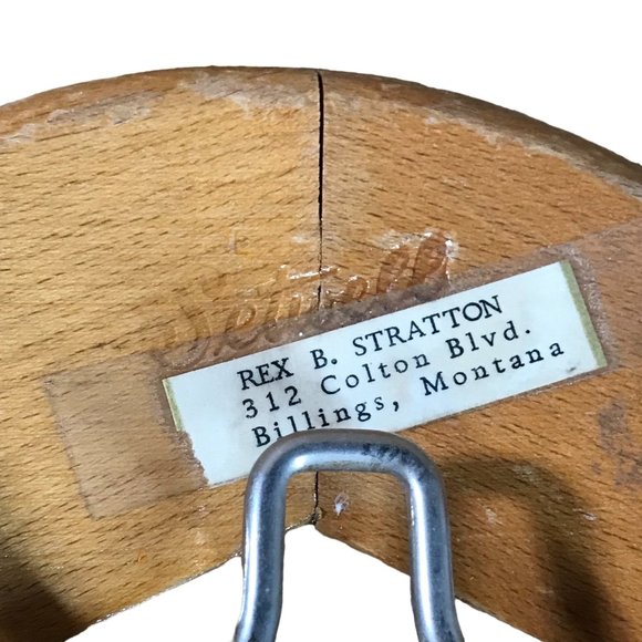 The Setwell 20 Inch Wooden Trouser Clamp Suit Hanger Vintage Made In USA Heavy D - Picture 11 of 16